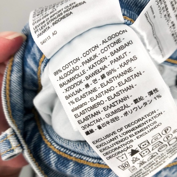 NWT Levi's Wedgie Button Fly Fit Ankle Jeans Size 30W High Rise - Picture 10 of 11